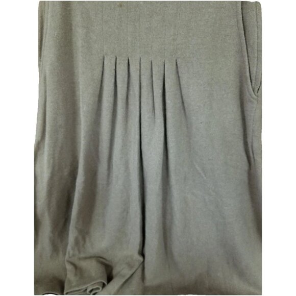 SW1 Vtg Lambs Wool Angora Blend Knit Midi Skirt w Pockets Sz Small Pleated - Picture 4 of 5